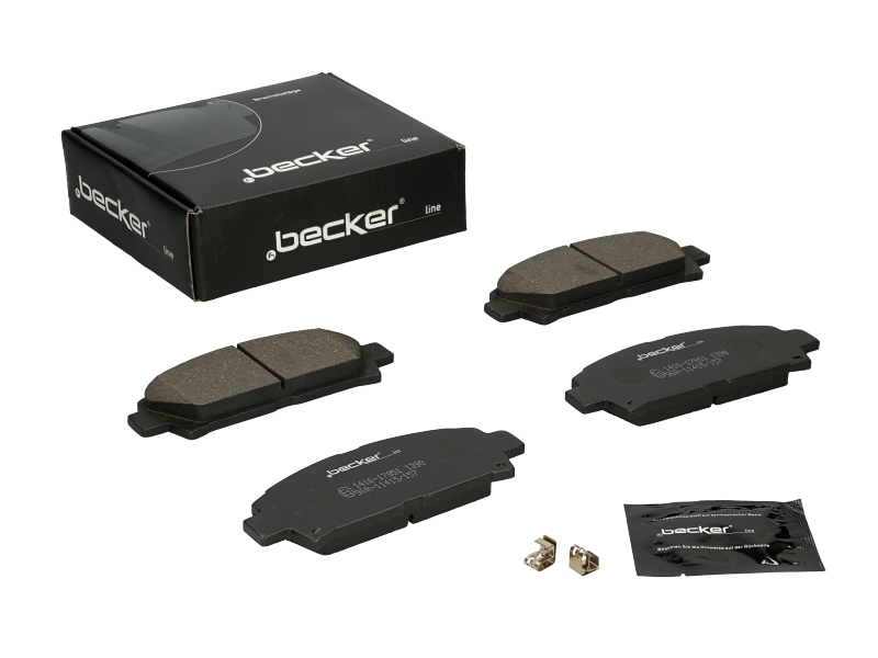 Jeu de 4 plaquettes de frein | F.BECKER_LINE