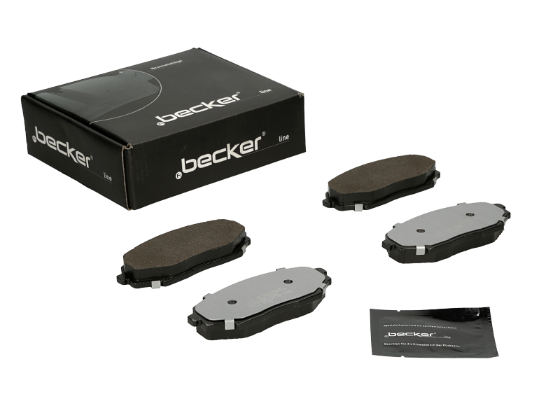 Jeu de 4 plaquettes de frein | F.BECKER_LINE