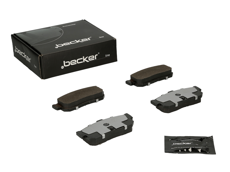 Jeu de 4 plaquettes de frein | F.BECKER_LINE