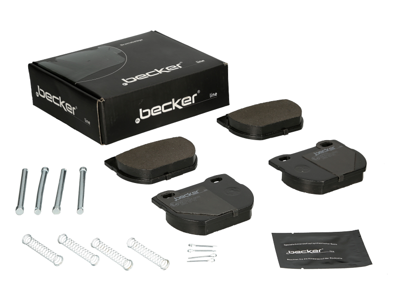 Jeu de 4 plaquettes de frein | F.BECKER_LINE