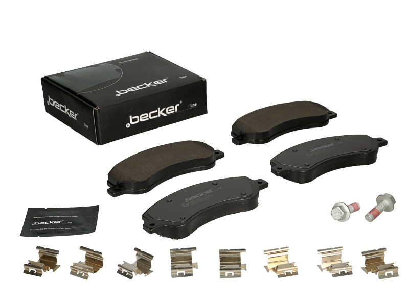 Jeu de 4 plaquettes de frein | F.BECKER_LINE