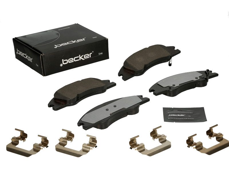 Jeu de 4 plaquettes de frein | F.BECKER_LINE