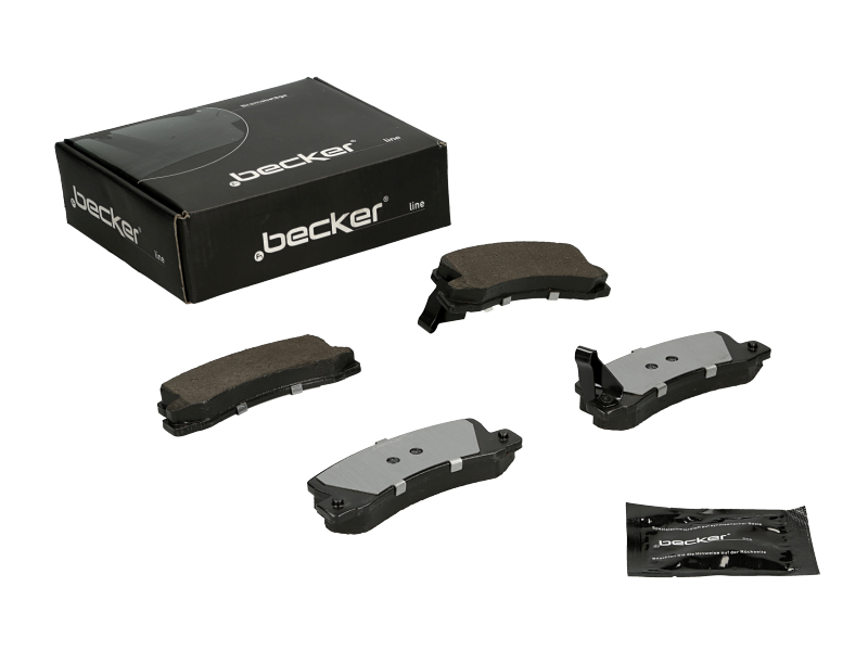 Jeu de 4 plaquettes de frein | F.BECKER_LINE