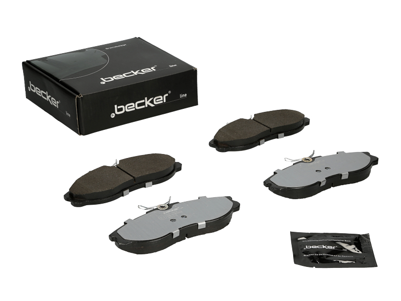 Jeu de 4 plaquettes de frein | F.BECKER_LINE