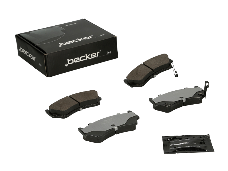 Jeu de 4 plaquettes de frein | F.BECKER_LINE