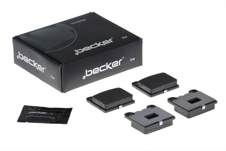 Jeu de 4 plaquettes de frein | F.BECKER_LINE