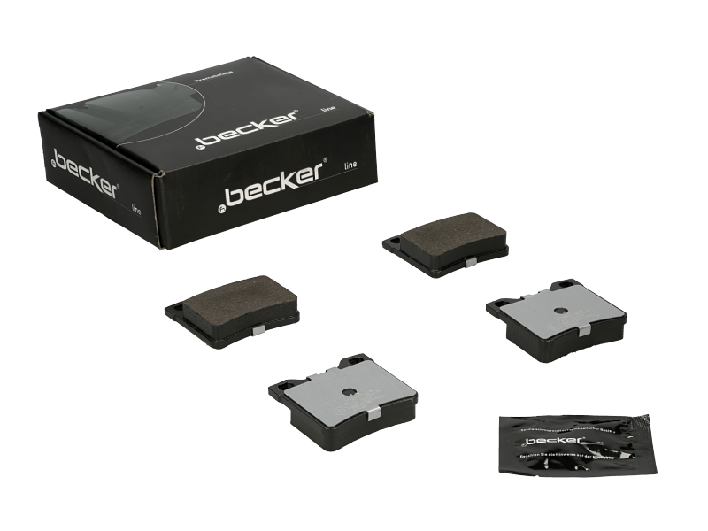 Jeu de 4 plaquettes de frein | F.BECKER_LINE