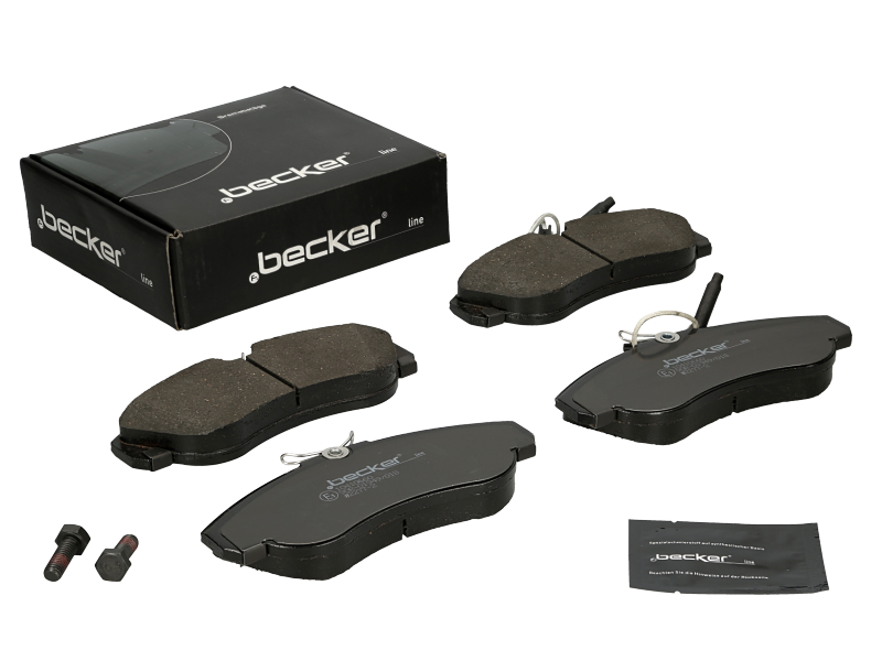 Jeu de 4 plaquettes de frein | F.BECKER_LINE