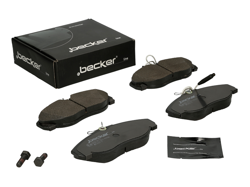 Jeu de 4 plaquettes de frein | F.BECKER_LINE