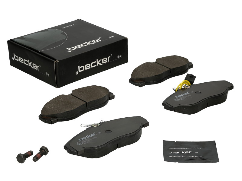 Jeu de 4 plaquettes de frein | F.BECKER_LINE