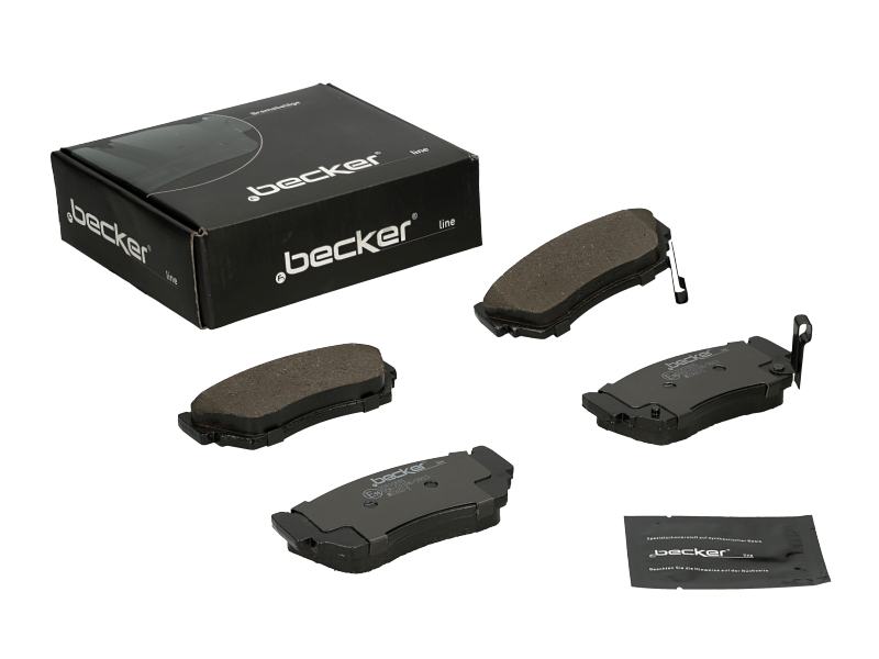 Jeu de 4 plaquettes de frein | F.BECKER_LINE