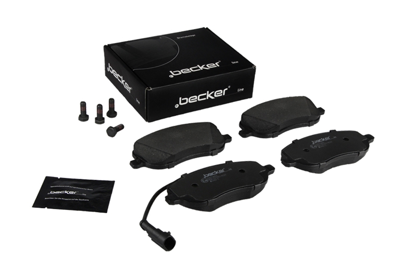 Jeu de 4 plaquettes de frein | F.BECKER_LINE