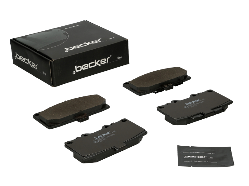 Jeu de 4 plaquettes de frein | F.BECKER_LINE