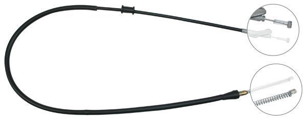 Tirette à câble, frein de stationnement | F.BECKER_LINE