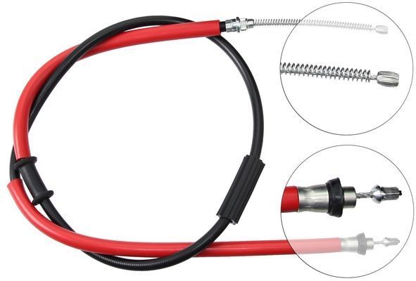 Tirette à câble, frein de stationnement | F.BECKER_LINE