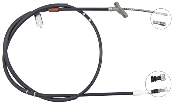 Tirette à câble, frein de stationnement | F.BECKER_LINE