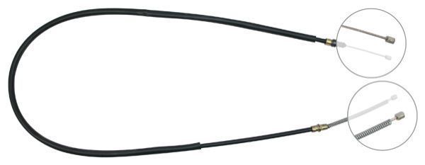 Tirette à câble, frein de stationnement | F.BECKER_LINE