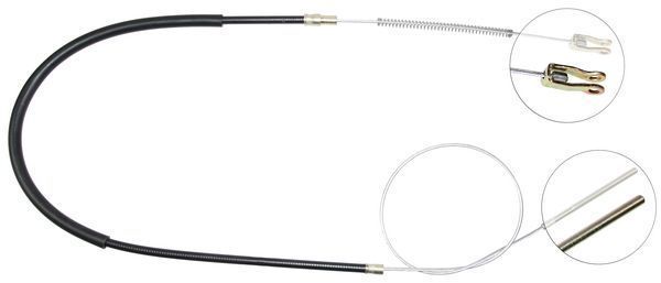 Tirette à câble, frein de stationnement | F.BECKER_LINE