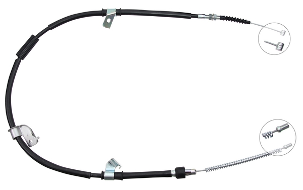 Tirette à câble, frein de stationnement | F.BECKER_LINE