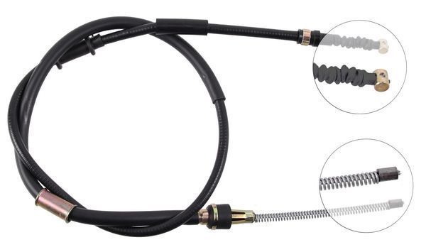 Tirette à câble, frein de stationnement | F.BECKER_LINE