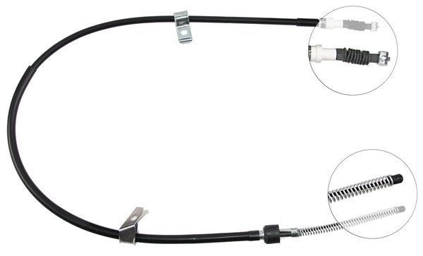 Tirette à câble, frein de stationnement | F.BECKER_LINE