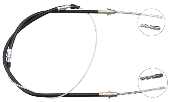 Tirette à câble, frein de stationnement | F.BECKER_LINE