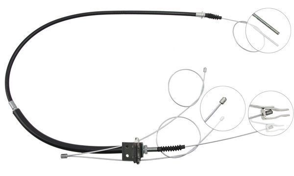 Tirette à câble, frein de stationnement | F.BECKER_LINE