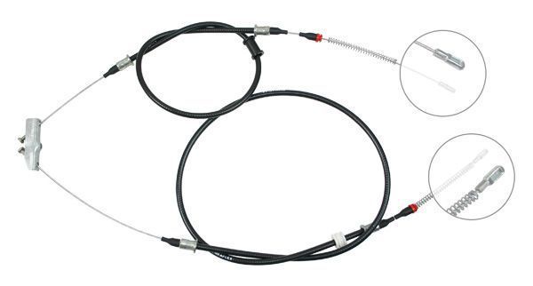 Tirette à câble, frein de stationnement | F.BECKER_LINE