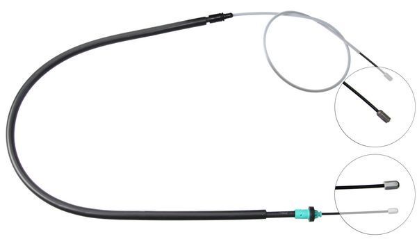 Tirette à câble, frein de stationnement | F.BECKER_LINE