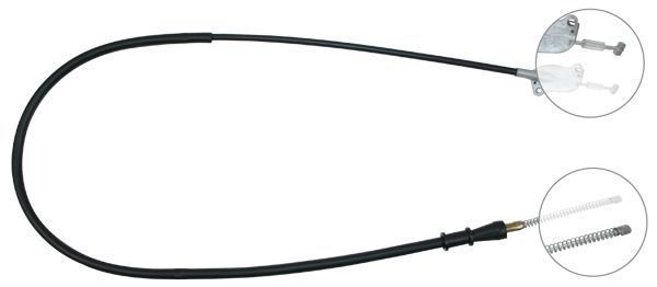 Tirette à câble, frein de stationnement | F.BECKER_LINE