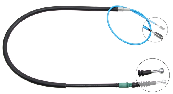 Tirette à câble, frein de stationnement | F.BECKER_LINE