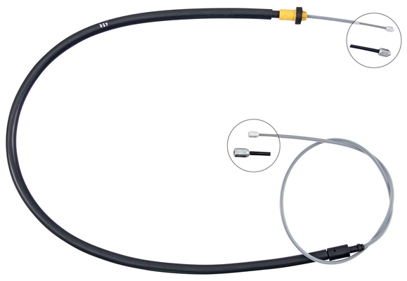 Tirette à câble, frein de stationnement | F.BECKER_LINE