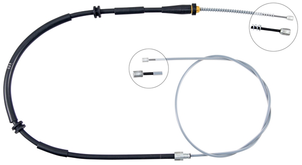 Tirette à câble, frein de stationnement | F.BECKER_LINE