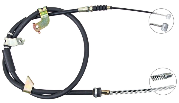 Tirette à câble, frein de stationnement | F.BECKER_LINE