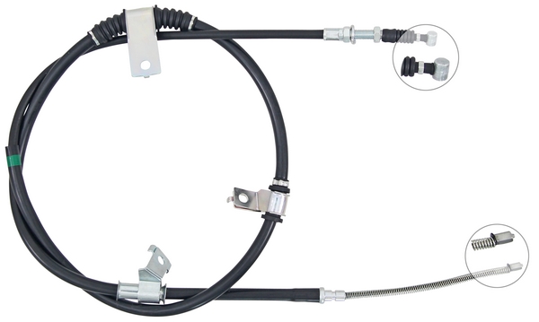 Tirette à câble, frein de stationnement | F.BECKER_LINE