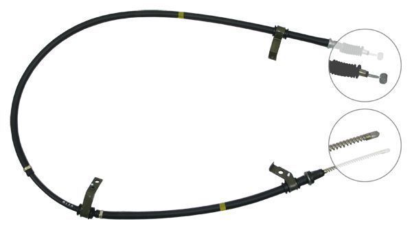 Tirette à câble, frein de stationnement | F.BECKER_LINE