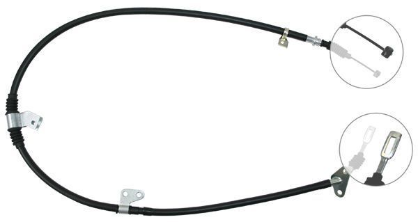 Tirette à câble, frein de stationnement | F.BECKER_LINE