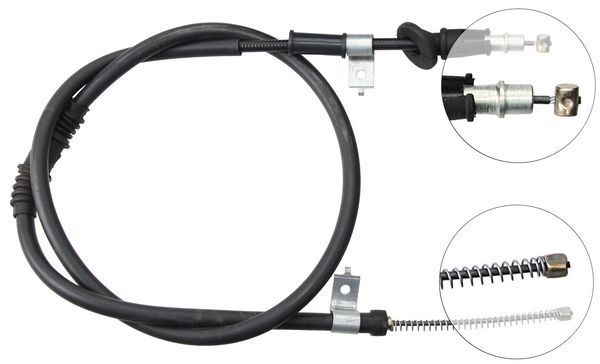 Tirette à câble, frein de stationnement | F.BECKER_LINE