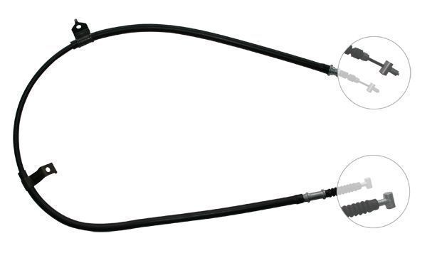 Tirette à câble, frein de stationnement | F.BECKER_LINE