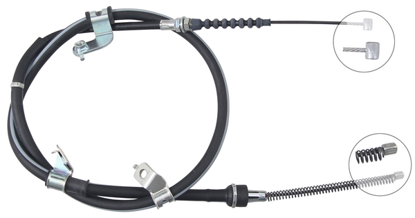 Tirette à câble, frein de stationnement | F.BECKER_LINE