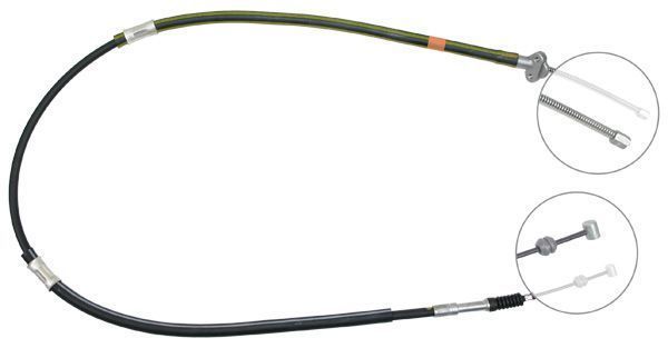 Tirette à câble, frein de stationnement | F.BECKER_LINE