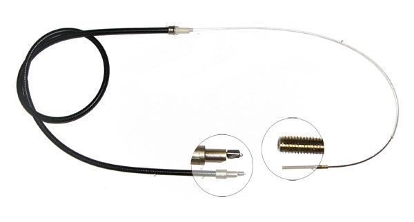 Tirette à câble, frein de stationnement | F.BECKER_LINE