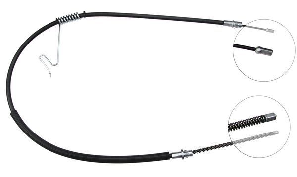 Tirette à câble, frein de stationnement | F.BECKER_LINE