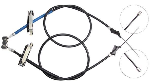 Tirette à câble, frein de stationnement | F.BECKER_LINE