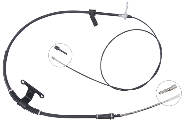 Tirette à câble, frein de stationnement | F.BECKER_LINE