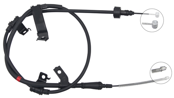 Tirette à câble, frein de stationnement | F.BECKER_LINE