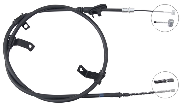 Tirette à câble, frein de stationnement | F.BECKER_LINE