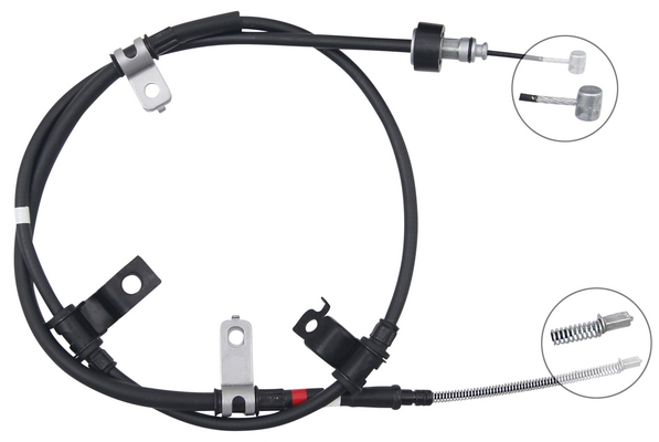 Tirette à câble, frein de stationnement | F.BECKER_LINE