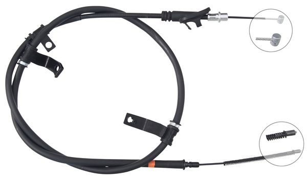 Tirette à câble, frein de stationnement | F.BECKER_LINE