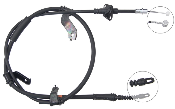 Tirette à câble, frein de stationnement | F.BECKER_LINE